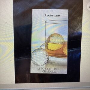 Brookstone 2-Piece Clear Golf Ball Ice Molds